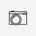 Camera, photography, digicam line icon design concept