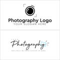 Camera photography lens shoot icon logo design