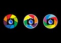 Camera-Photography Logo, Digital Camera-Photography Logo