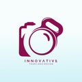 Media Photography vector logo design idea Royalty Free Stock Photo
