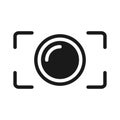 Camera photography logo icon vector illustration Royalty Free Stock Photo