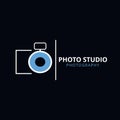 Camera and Photography logo. Photography studio logo.