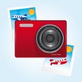 Camera and photos Royalty Free Stock Photo