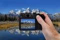 Camera Picture Teton Mountains