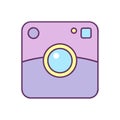 Camera polaroid icon