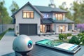 Camera protection ensures continuous monitoring in security systems, utilizing CCTV access and voice-controlled network surveillan