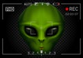 Camera rec alien in dark