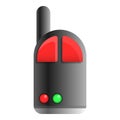 Camera remote control icon, cartoon style