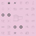 camera ribbon icon. Photo icons universal set for web and mobile