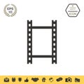 Camera Roll, photographic film, camera film icon Royalty Free Stock Photo