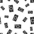 Camera seamless pattern background. Business flat vector Royalty Free Stock Photo