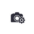 Camera service vector icon