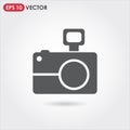 camera single vector icon