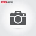 camera single vector icon