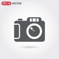 camera single vector icon