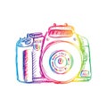 Camera in sketchy style