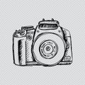 Camera in sketchy style