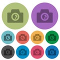 Camera solid color darker flat icons