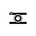 Camera solid icon, travel tourism