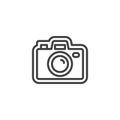 Camera Sticker line icon