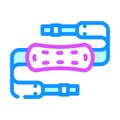 camera strap color icon vector illustration