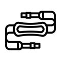 camera strap line icon vector illustration