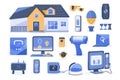 Camera surveillance integrates modern technology, urban environment security with networked CCTV operation and analysis.