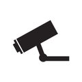 camera surveillance security vigilance pictogram Royalty Free Stock Photo