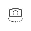 Camera switch outline icon Royalty Free Stock Photo