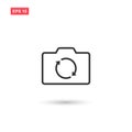 Camera switch vector icon design isolated