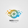 Camera symbol in modern style. Creative icon. Vector