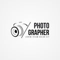 Camera symbol in modern style. Photographer. Vector