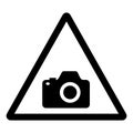 Camera Symbol Sign,Vector Illustration, Isolate On White Background Label. EPS10 Royalty Free Stock Photo