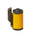 Camera Tape, Filmstrip Photo Roll Isolated Icon Royalty Free Stock Photo