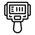 Camera thermal imager icon, outline style Royalty Free Stock Photo