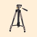 Camera tripod color icon. Professional equipment.