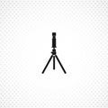 Camera tripod isolated solid icon Royalty Free Stock Photo