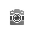 Camera vector illustration. good for camera icon, photography, or videography industry. simple gradient with grey color style Royalty Free Stock Photo