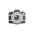 Camera vector illustration. good for camera icon, photography, or videography industry. simple gradient with grey color style Royalty Free Stock Photo