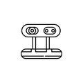 camera web icon. Element of robotics engineering for mobile concept and web apps icon. Thin line icon for website design and