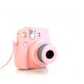 Instant Mini Film Camera. Front View Royalty Free Stock Photo