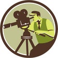 Cameraman Director Vintage Camera Retro Royalty Free Stock Photo