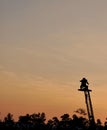 Cameraman filming on a crane Royalty Free Stock Photo