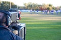 Cameraman filming sport