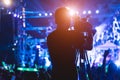 Cameraman shooting video production camera videographer Royalty Free Stock Photo