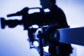 Cameraman silhouette Royalty Free Stock Photo