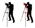 Cameraman silhouette