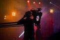 Cameraman silhouette