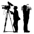 Cameraman silhouette
