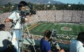 Cameramen shooting Rose Bowl Game, CA Royalty Free Stock Photo